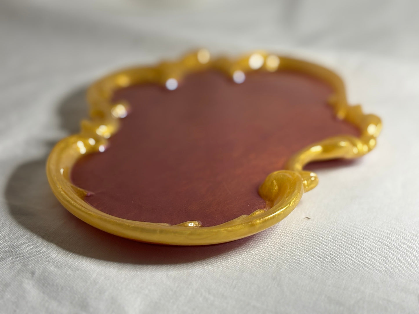 Vintage Vanity Tray Magenta