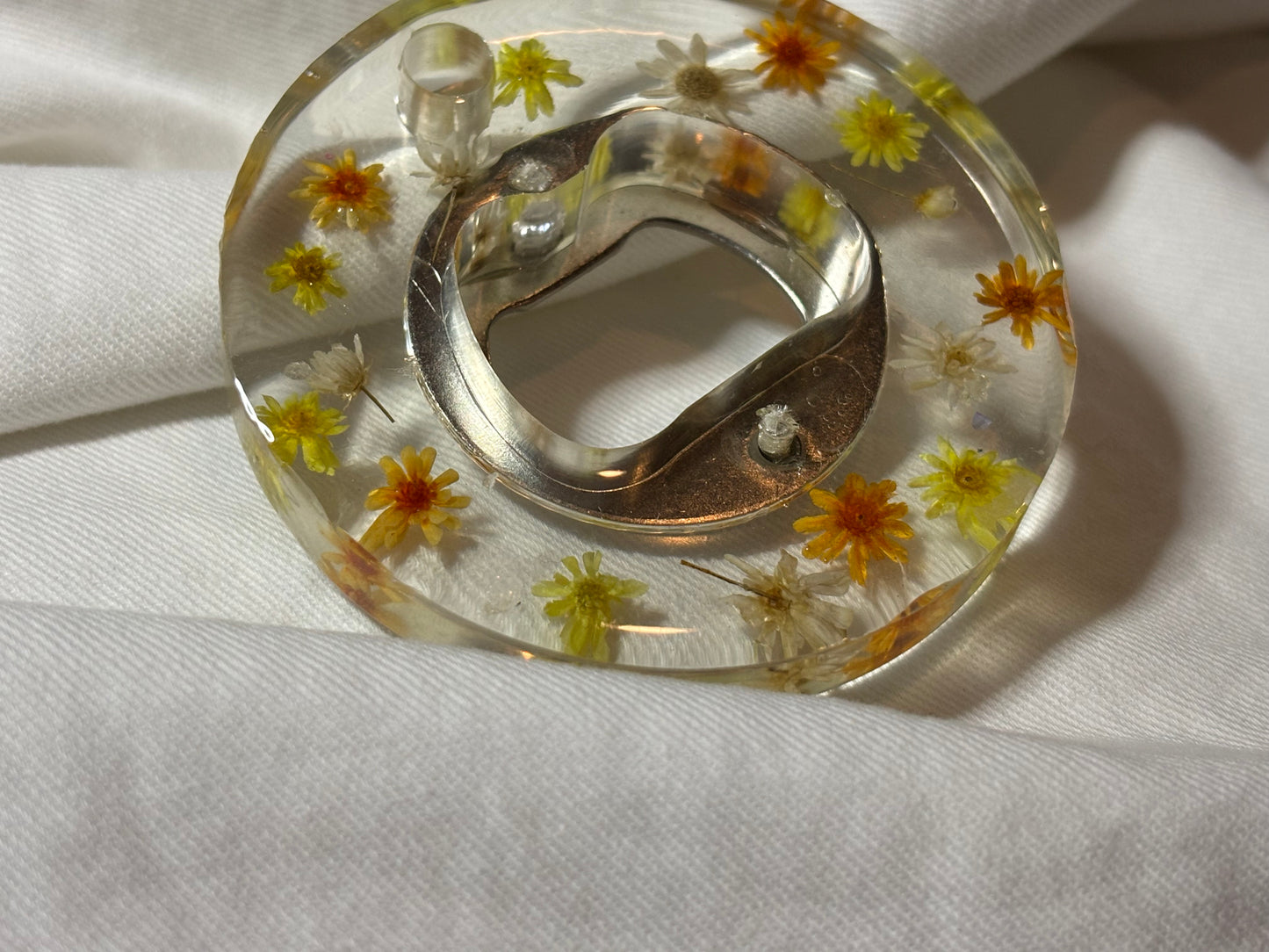 Yellow Floral Bottle Opener