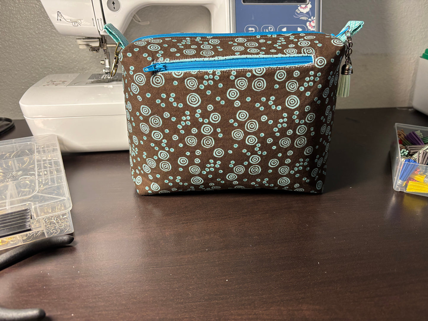 Cotton Arm Candy "Teal Circles"