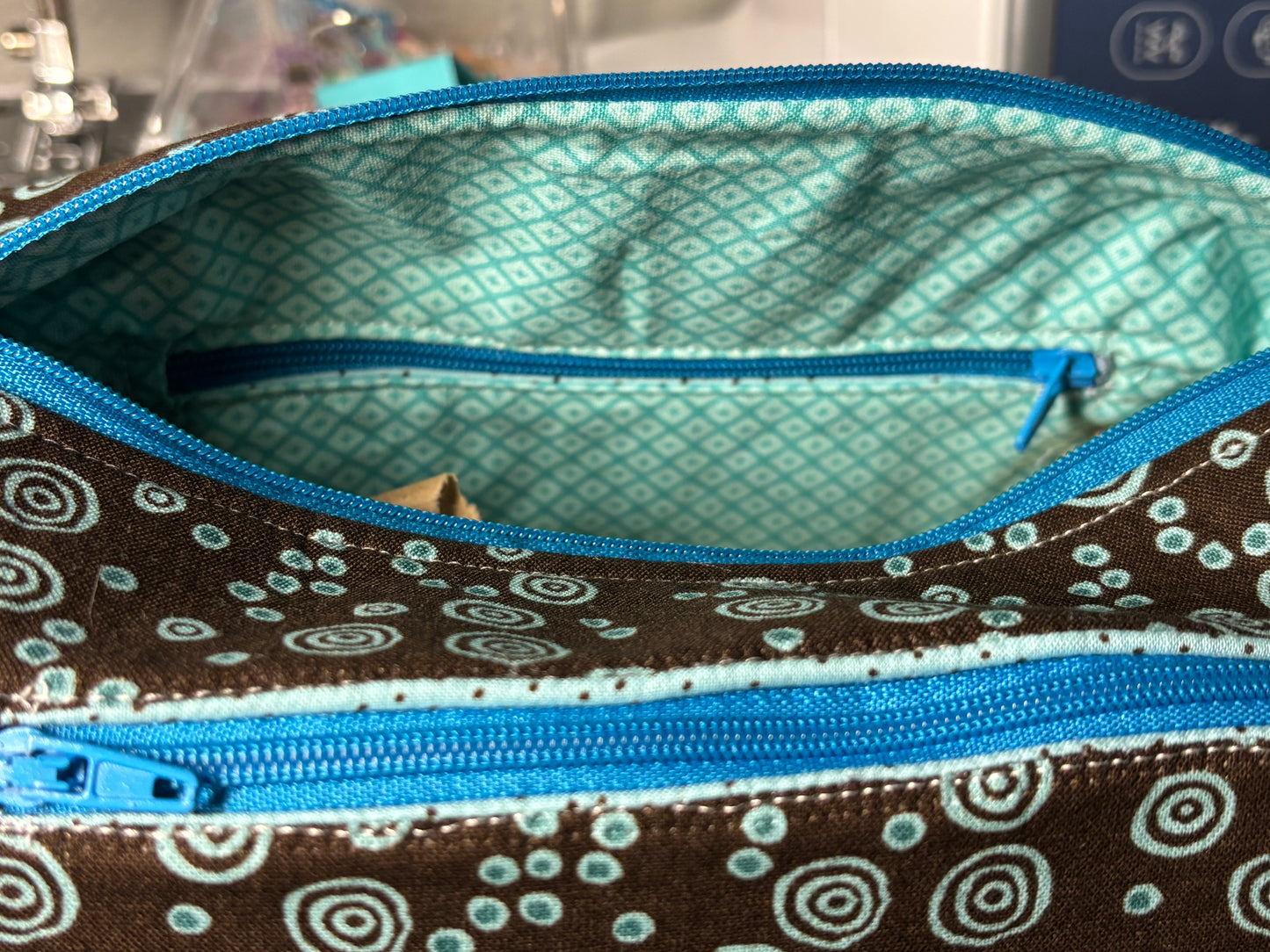 Cotton Arm Candy "Teal Circles"