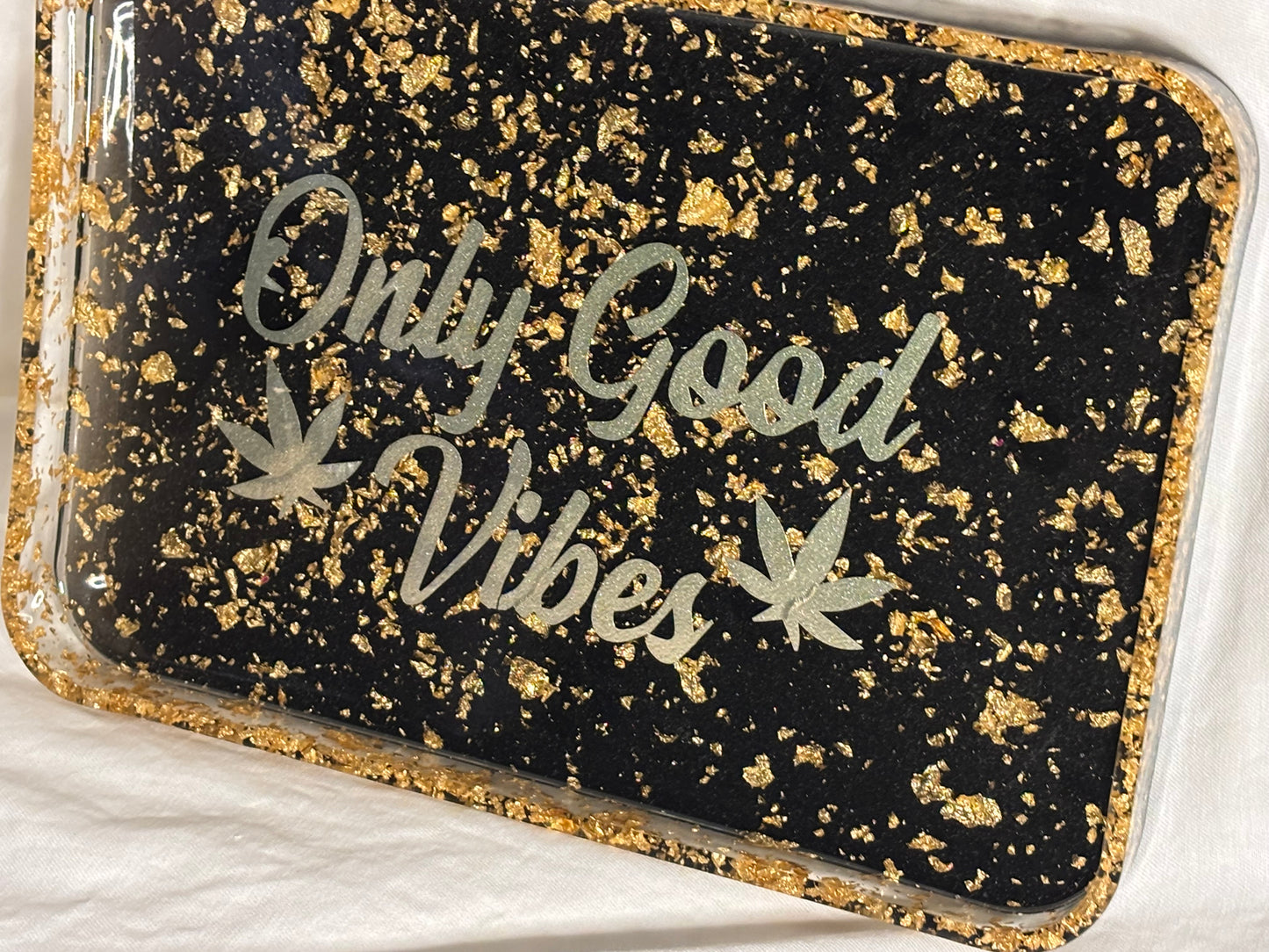 MJ Rolling Tray "Only Good Vibes"