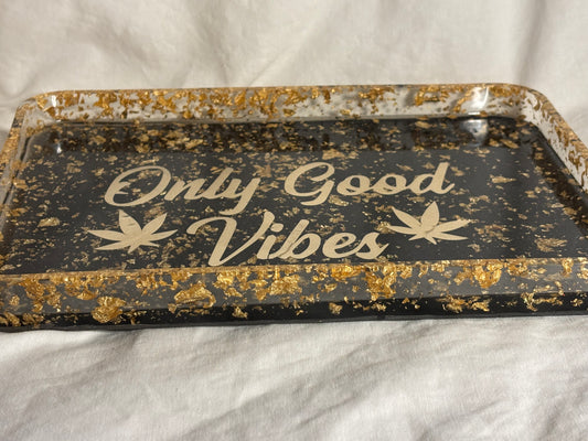 MJ Rolling Tray "Only Good Vibes"