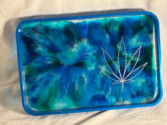 Mary Jane Rolling Tray "Blurred Lines"