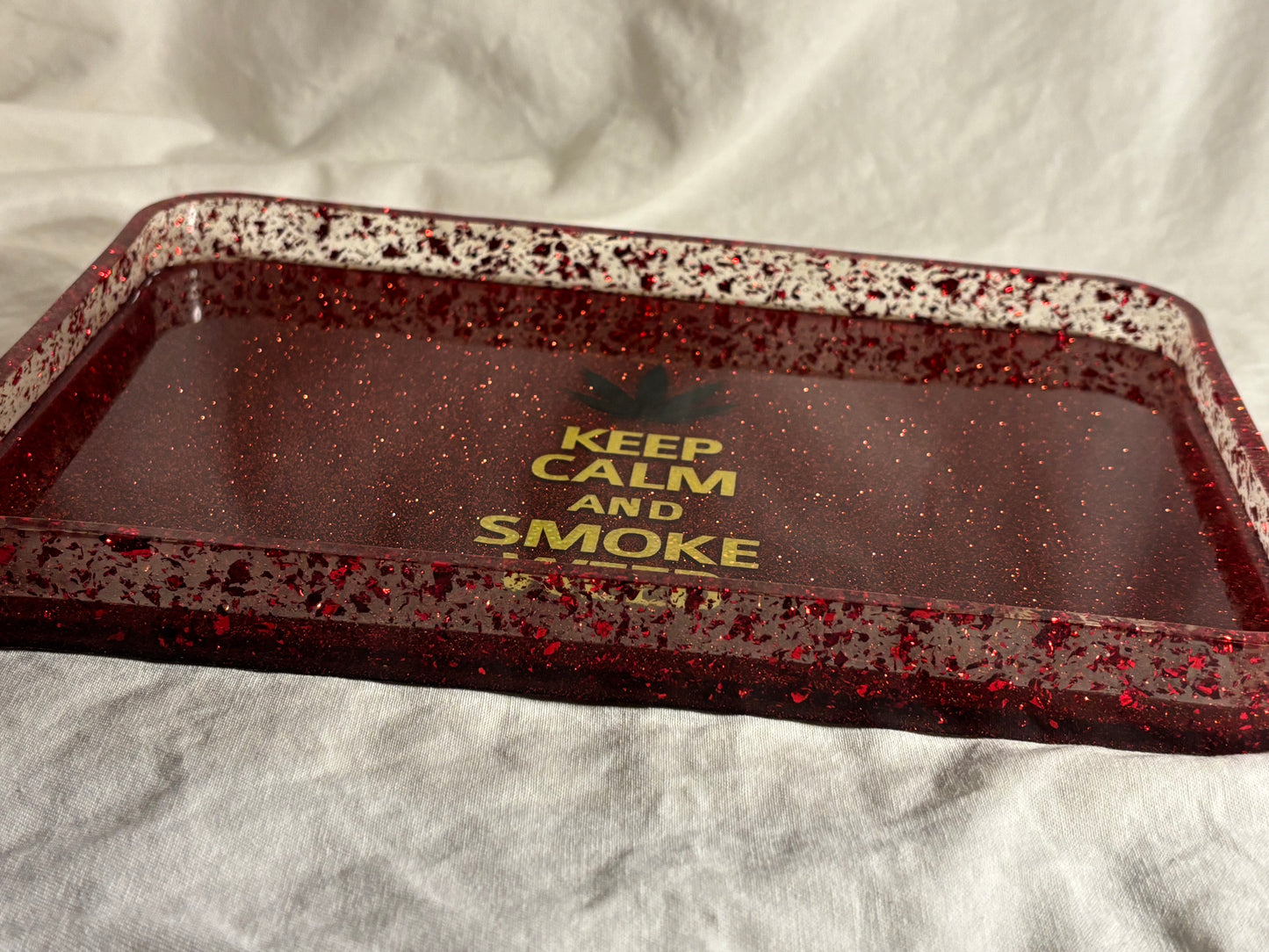 MJ Rolling Tray "Keep Calm and Smoke Weed"