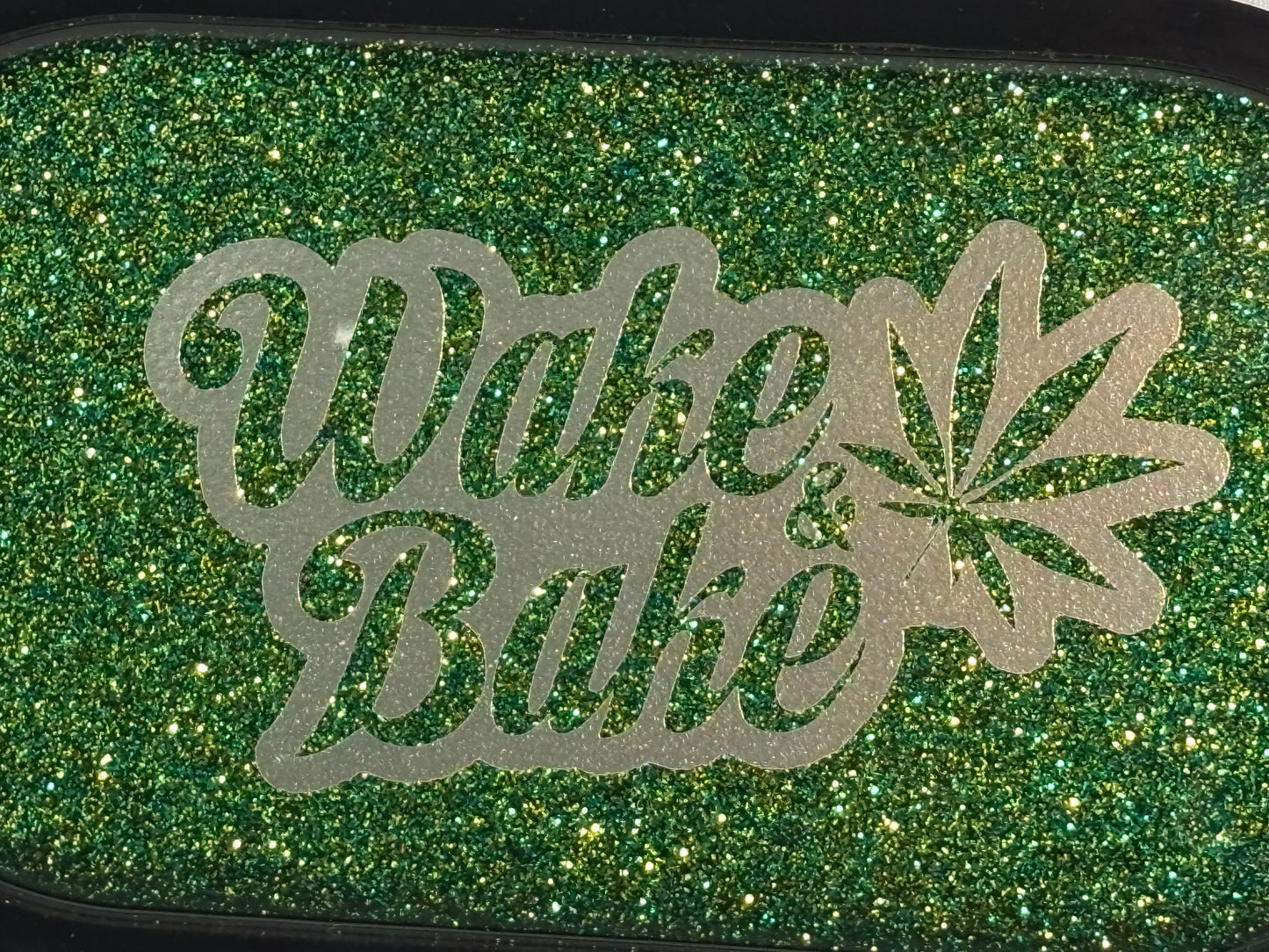 MJ Trinket Tray "Wake and Bake"