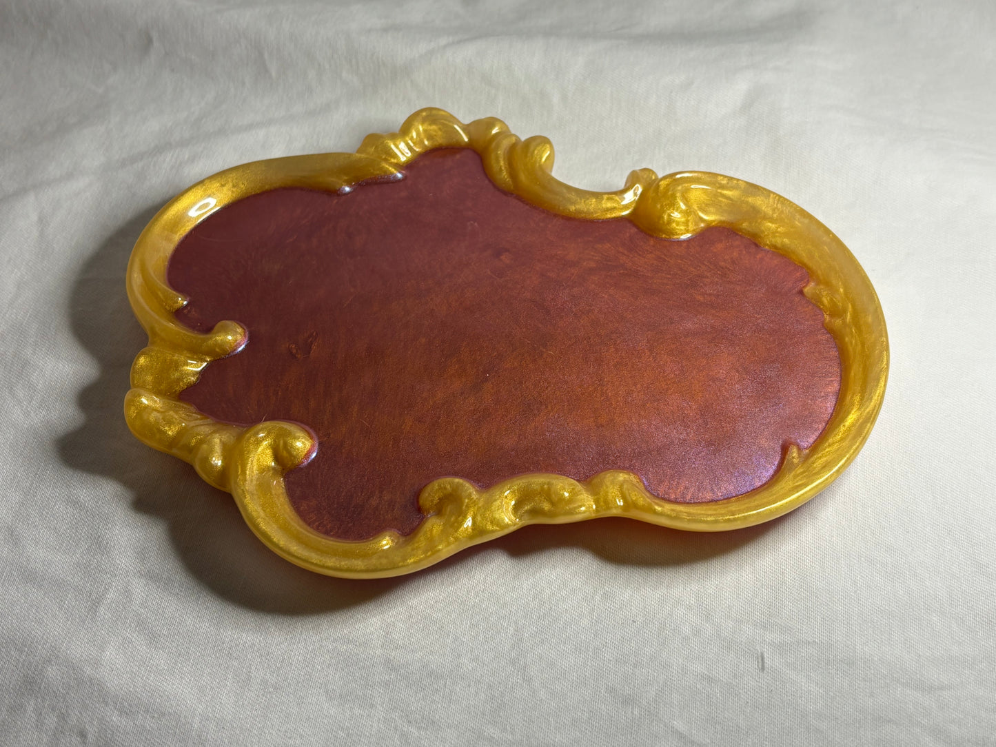 Vintage Vanity Tray Magenta