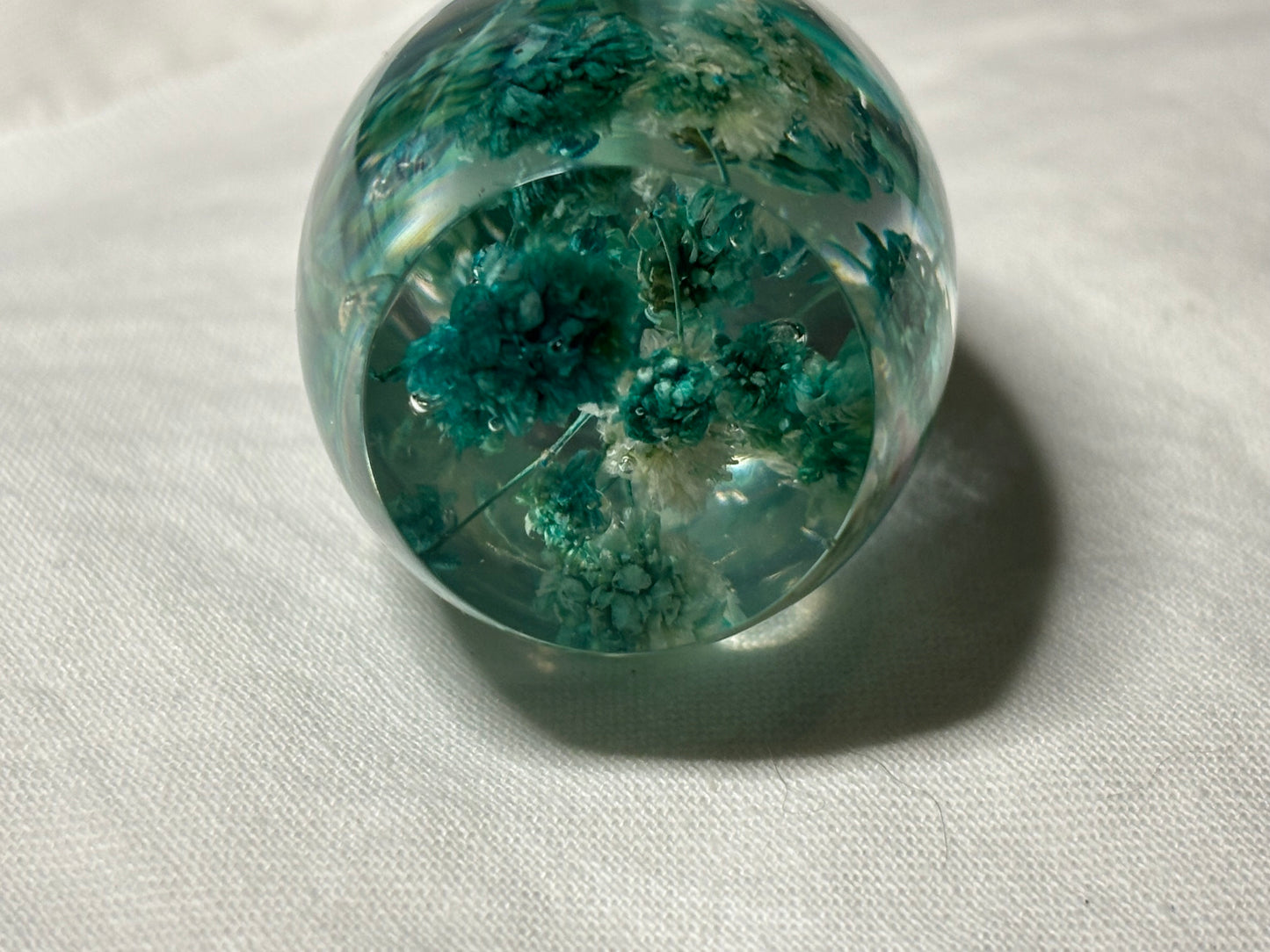 Wine Stopper Floral Teal