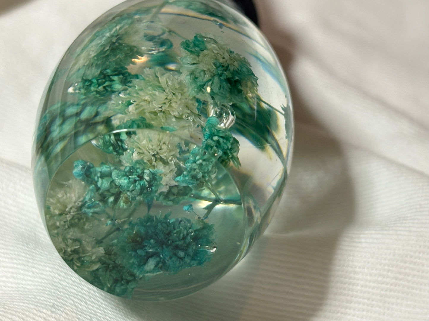 Wine Stopper Floral Teal