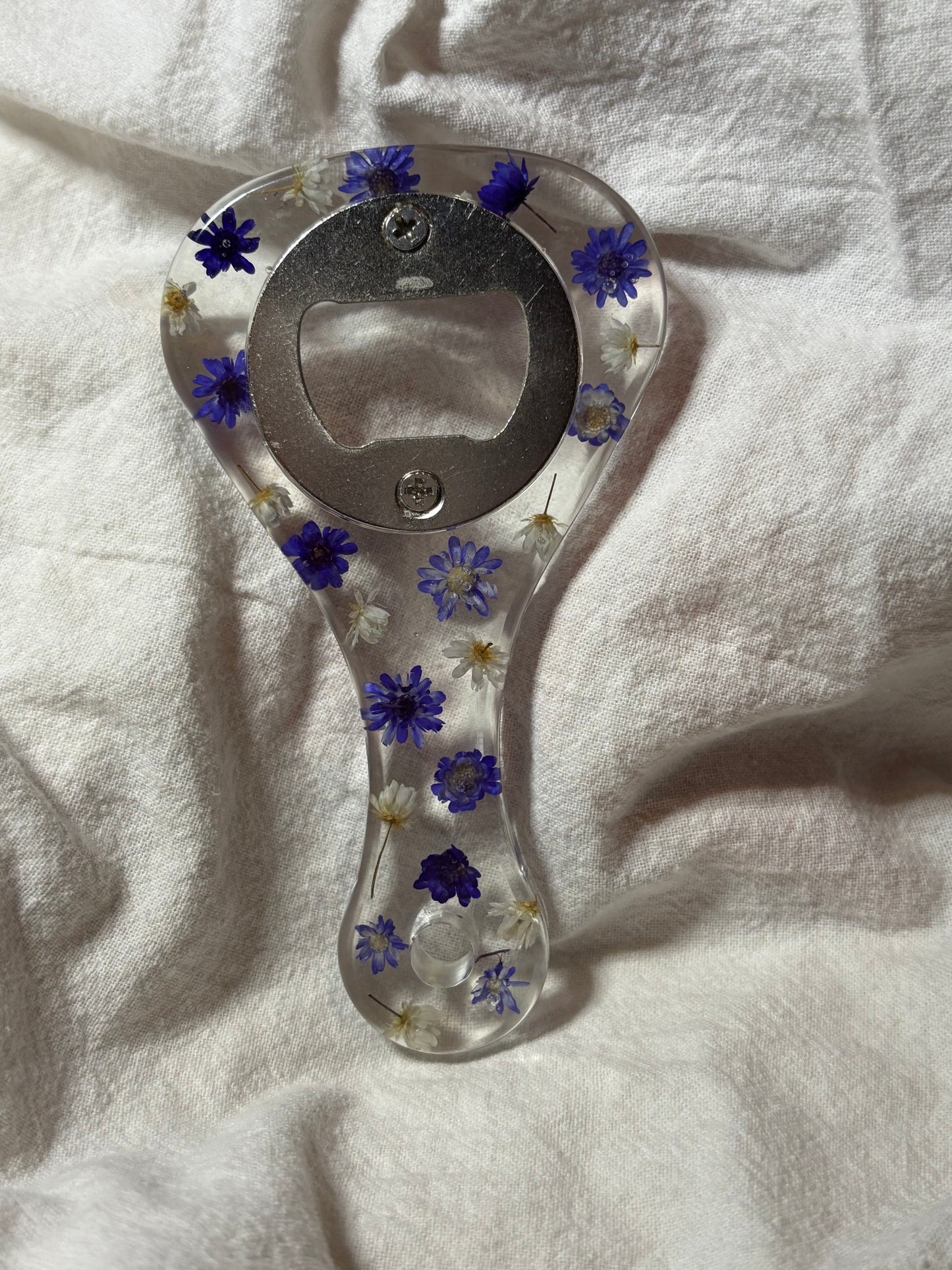 Purple Floral Bottle Opener
