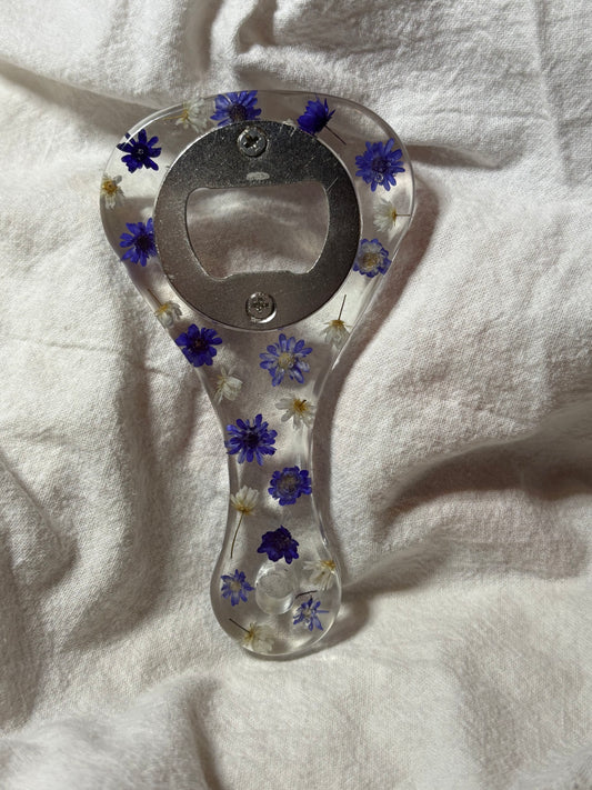 Purple Floral Bottle Opener