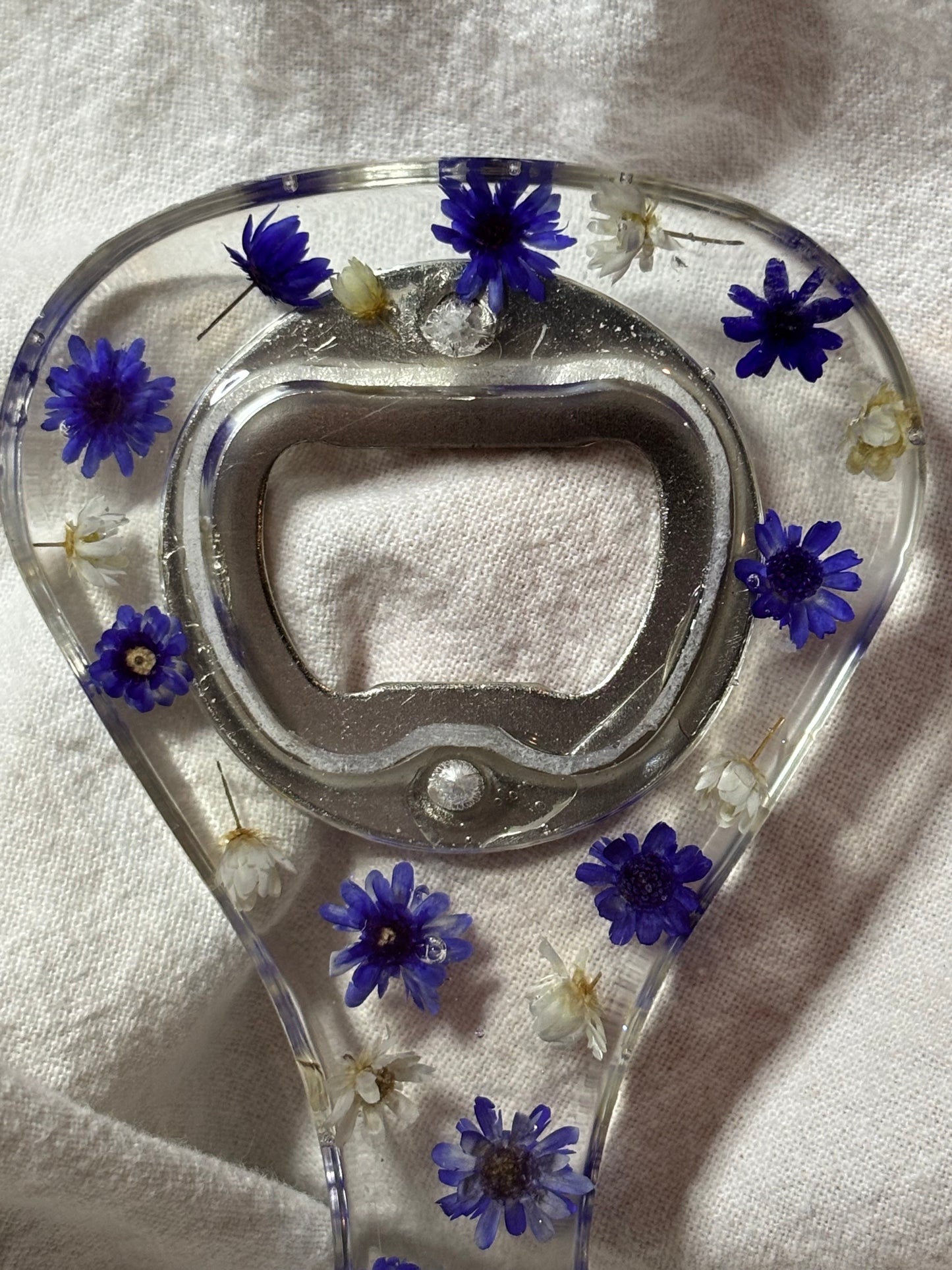Purple Floral Bottle Opener