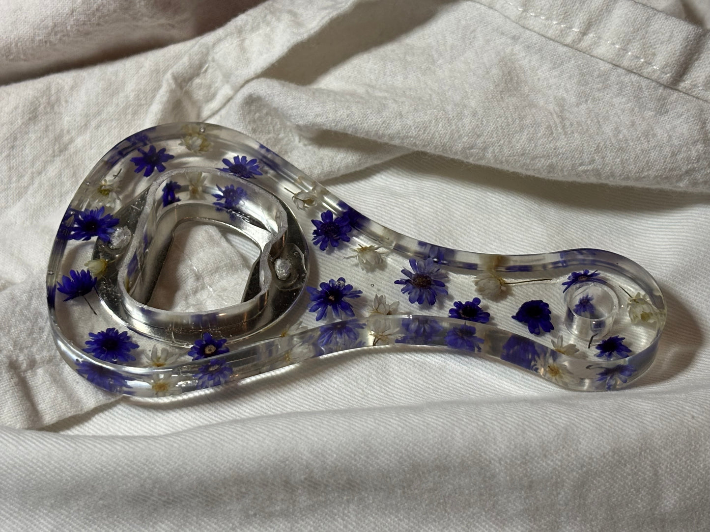 Purple Floral Bottle Opener
