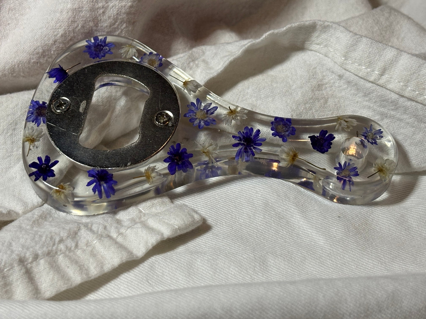 Purple Floral Bottle Opener