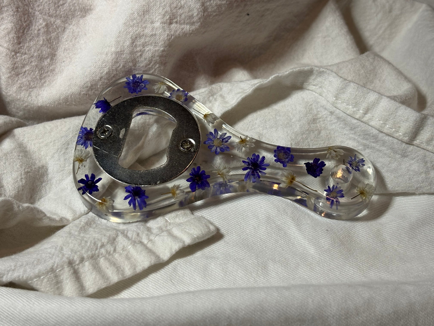 Purple Floral Bottle Opener