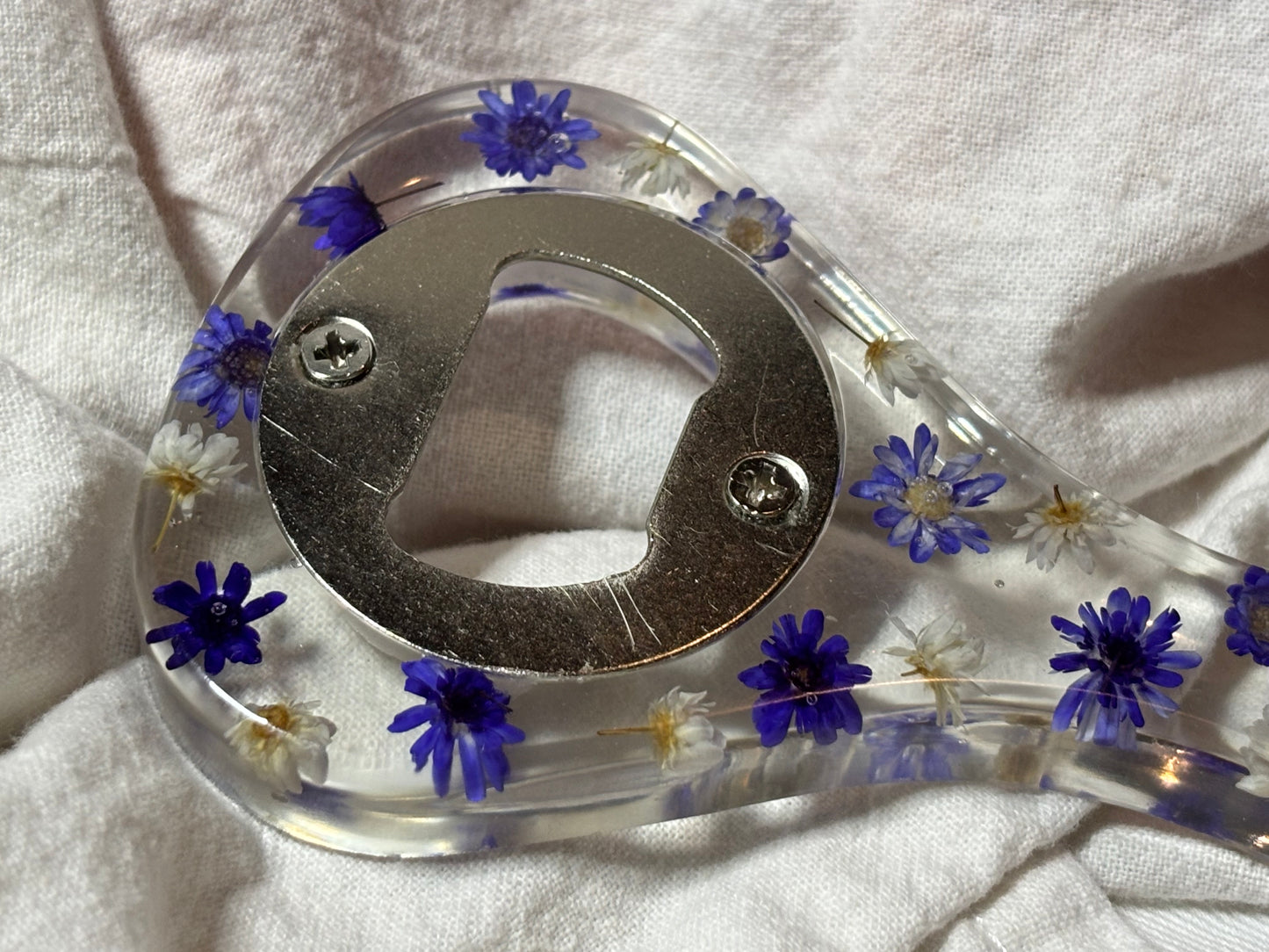 Purple Floral Bottle Opener