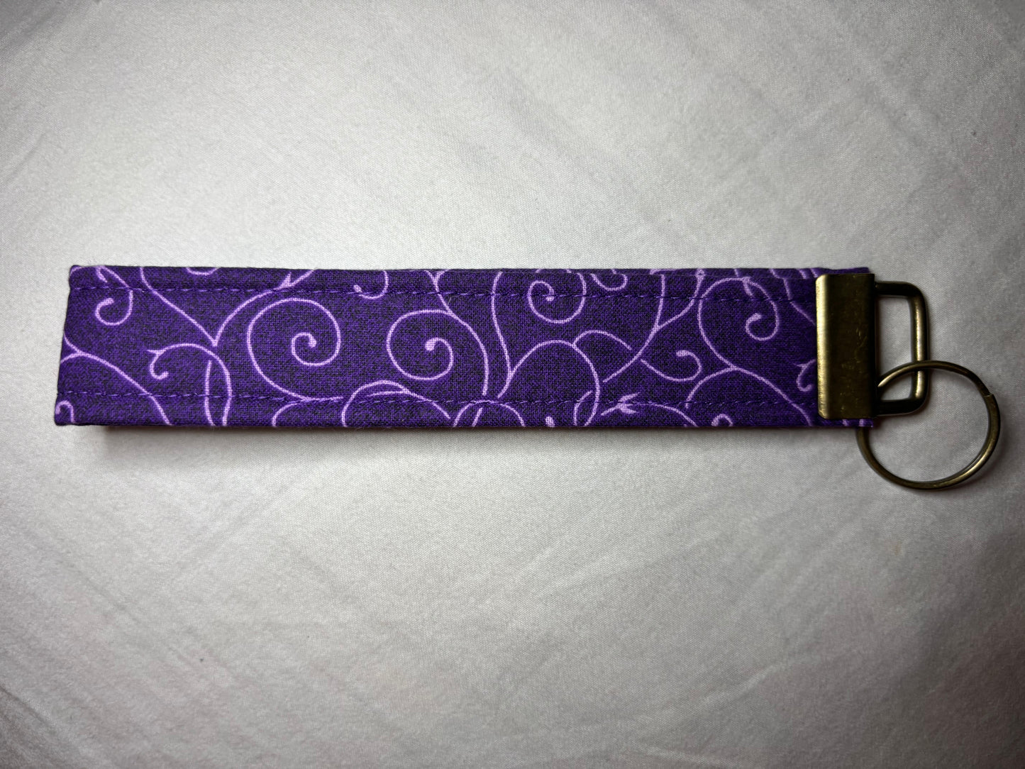Everyday Keychain "Purple Vines"