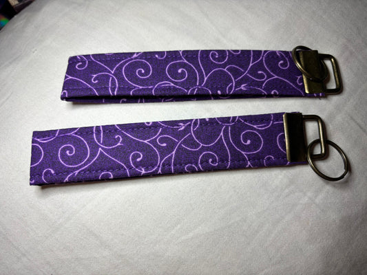 Everyday Keychain "Purple Vines"