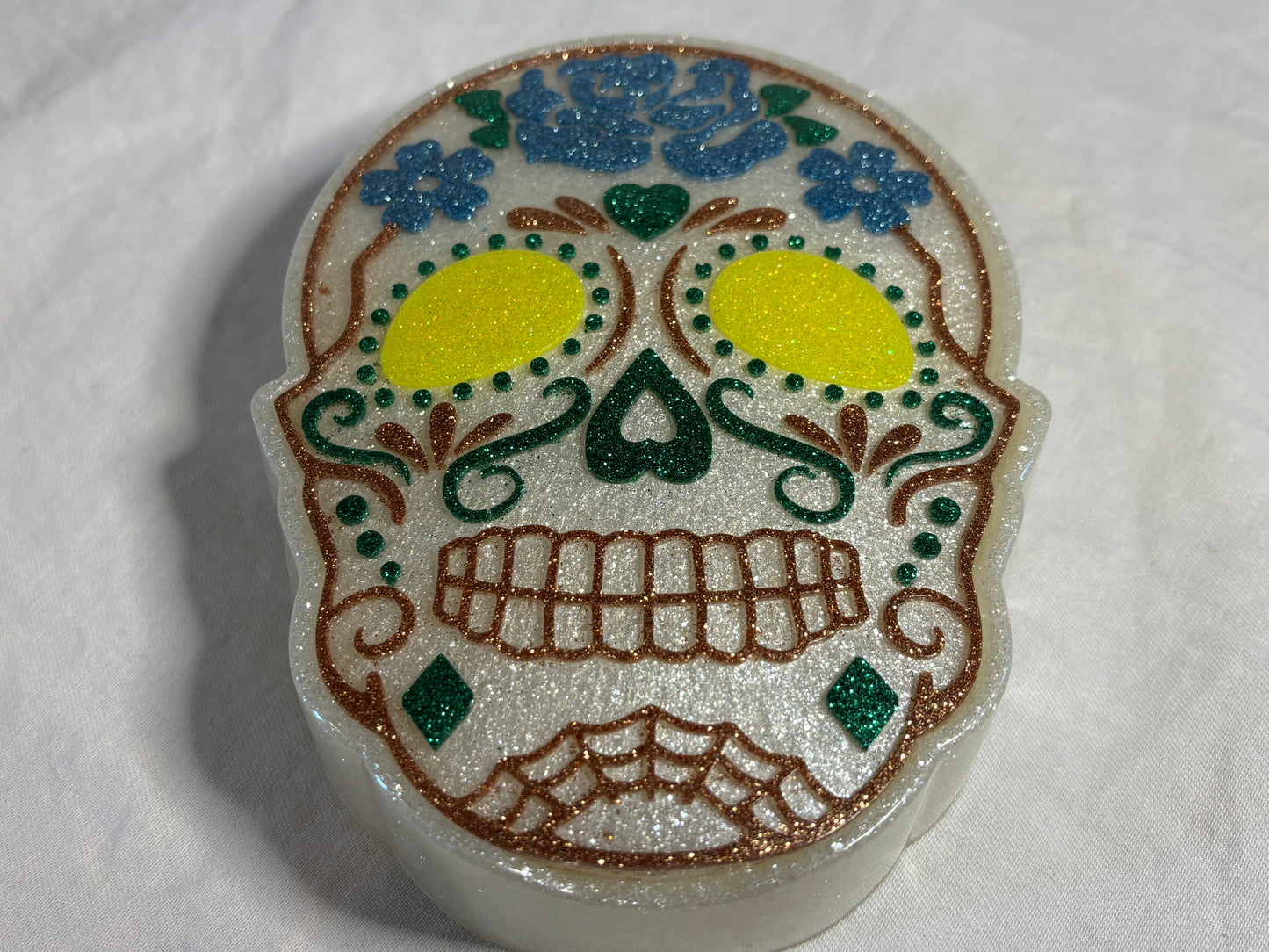 Skull Jewelry Box (white)