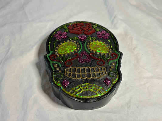 Skull Jewelry Box (charcoal)