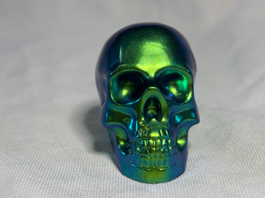 Metallic Chameleon Skulls Green