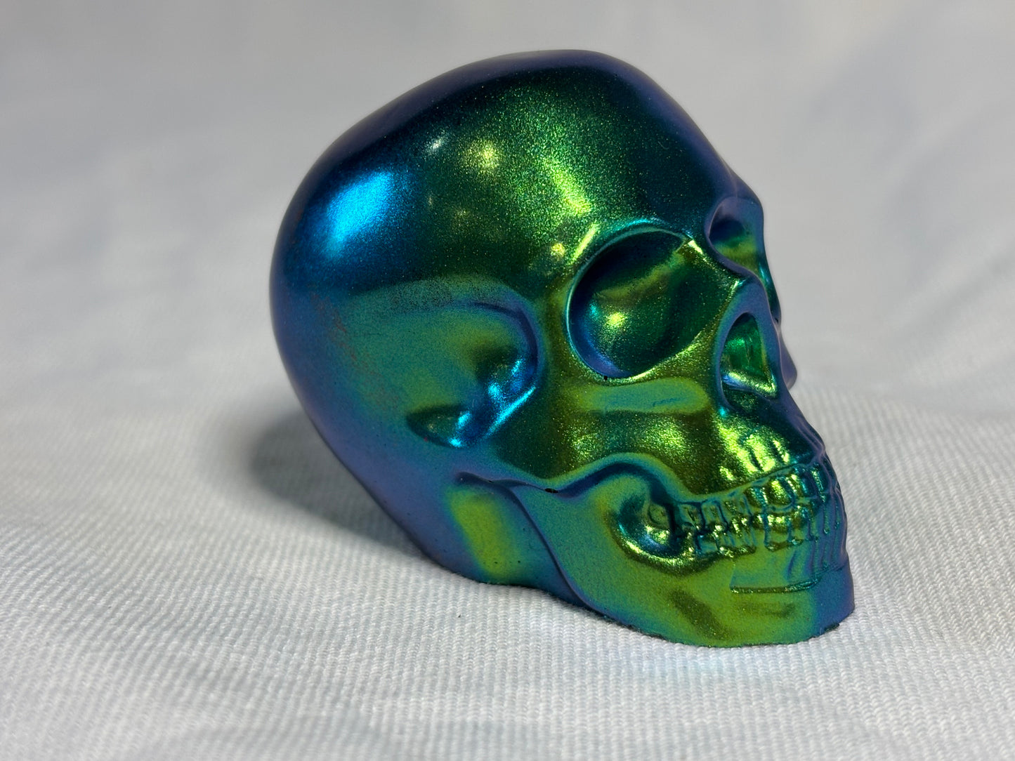 Metallic Chameleon Skulls Green