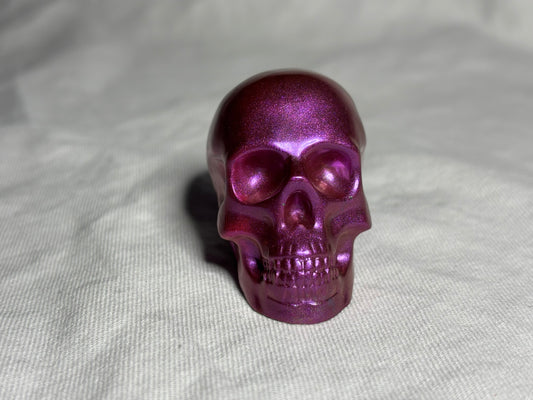 Metallic Chameleon Skull Plum
