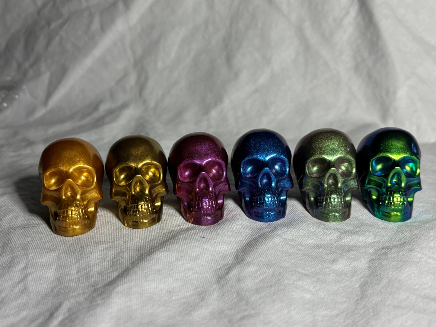 Metallic Skulls Aztec Gold