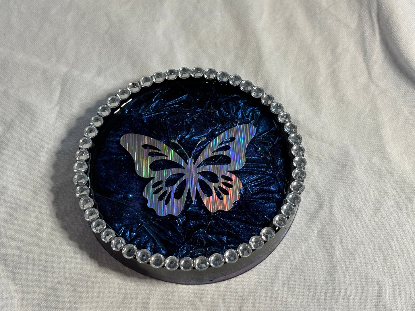 Metallic Color Shifting Mica Blue Butterfly