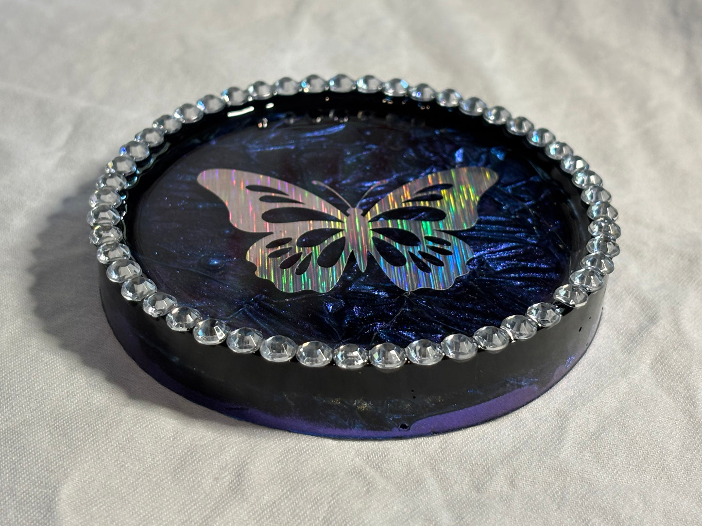 Metallic Color Shifting Mica Blue Butterfly