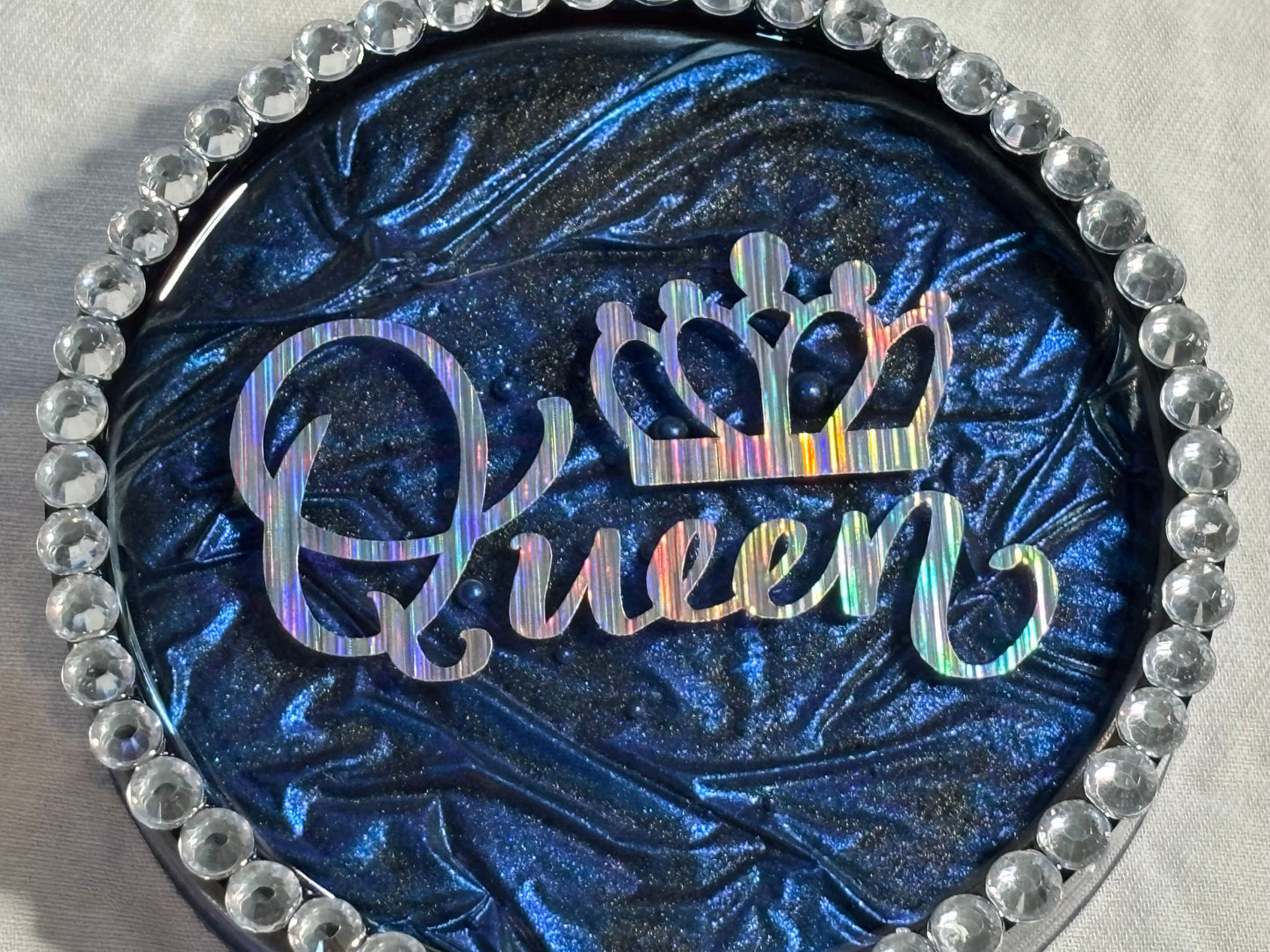 Color-Shifting Metallic Blue Queen