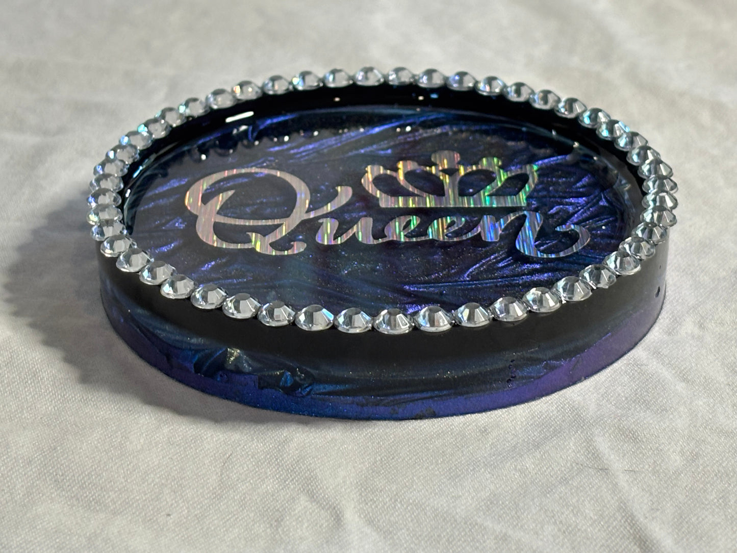 Color-Shifting Metallic Blue Queen